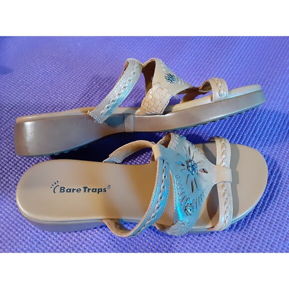 Bare Traps Cameron Leather Slip On Sandals Size 6.5 - Picture 9 of 11